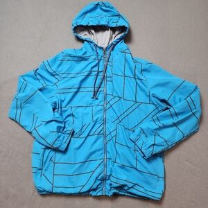 Men's Vurt Windbreaker Hood Full Zip Lined Sz XL